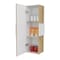 Tuhome Vanguard Medicine Cabinet, Three Shelves, Single Door Cabinet, White/Light Oak MBD6478 - alternate 4